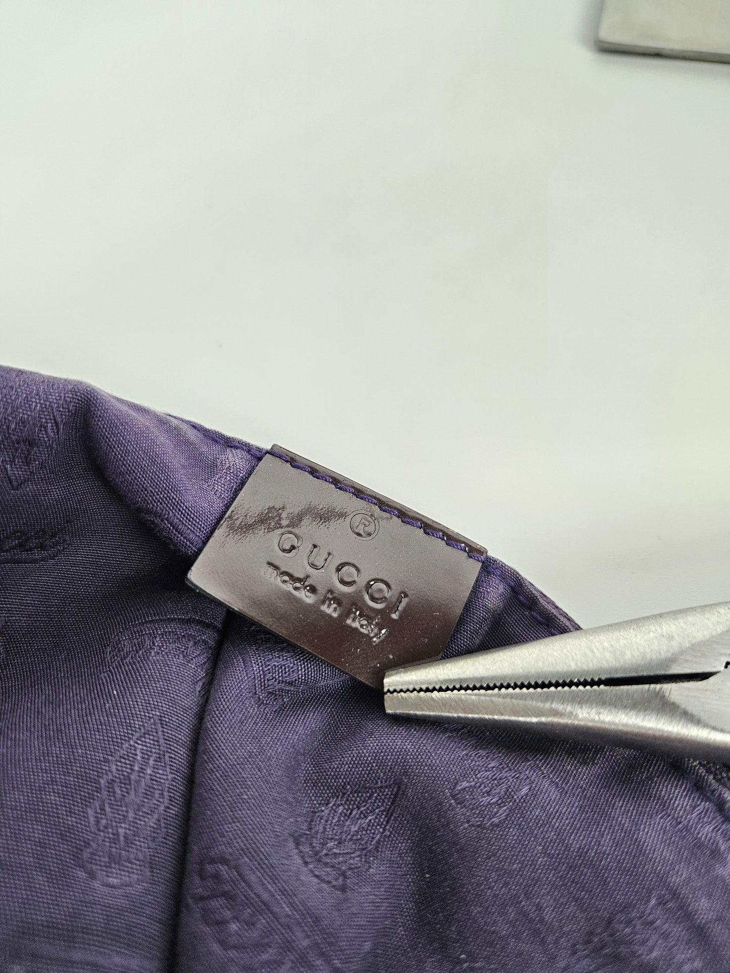 Gucci abbey gg monogram tote bag