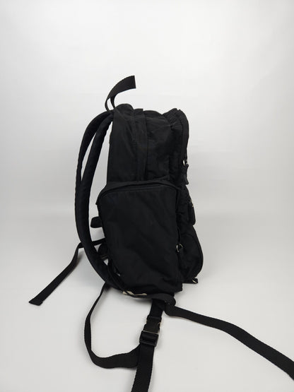 Prada triangle logo nylon multipocket backpack