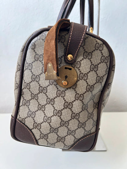 Vintage 70s-80s Gucci monogram Boston duffle bag