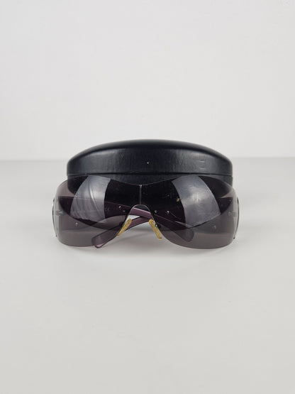 Archive y2k Prada SPR58F wraparound flame sunglasses