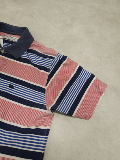 Vintage burberry striped polo shirt