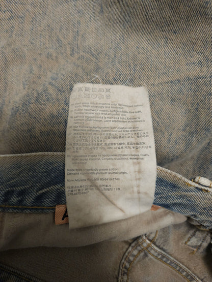 Acne studios 1989 drago road overdyed distressed baggy denim