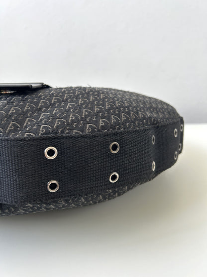 Y2k Dior street chic half moon hobo handbag