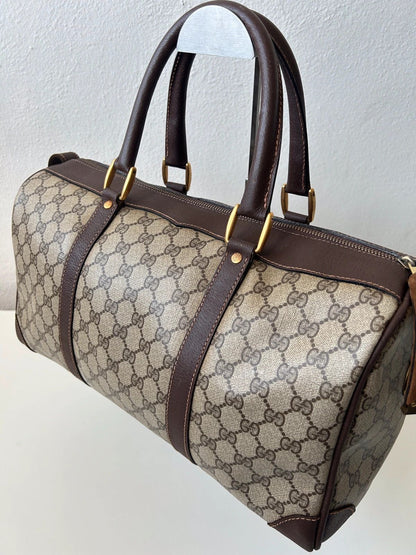 Vintage 70s-80s Gucci monogram Boston duffle bag