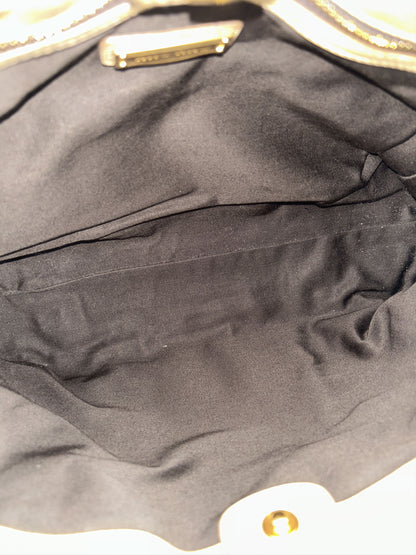 Miu miu vitello bauletto aperto gathered leather handbag