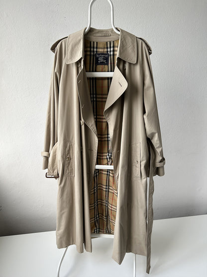 Vintage burberry nova check lined trench coat