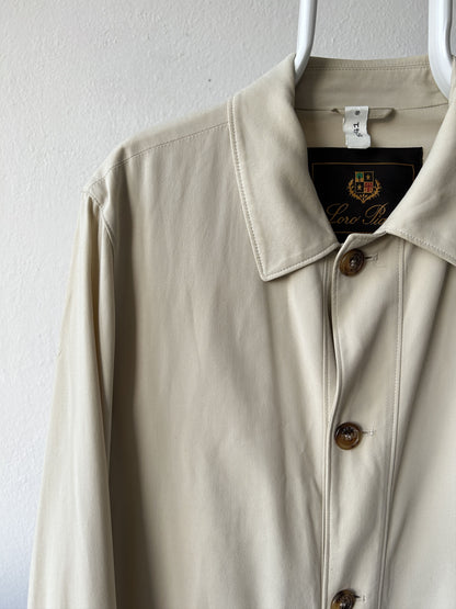 Loro piana light cotton and silk overcoat