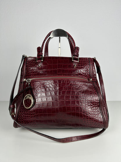 Vintage Y2k Cavalli class embossed leather handbag