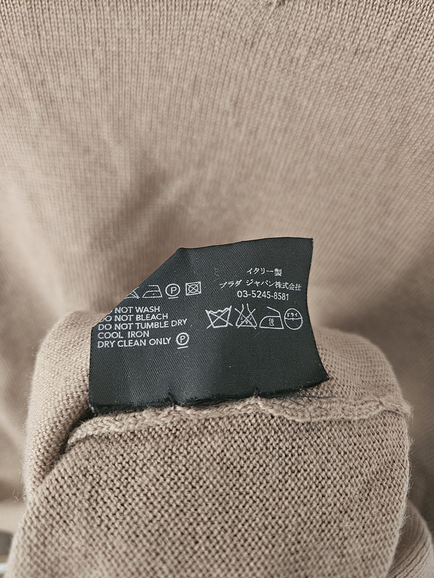 Prada wool thin knit sweater