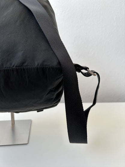 Prada nylon triangle logo cargo backpack