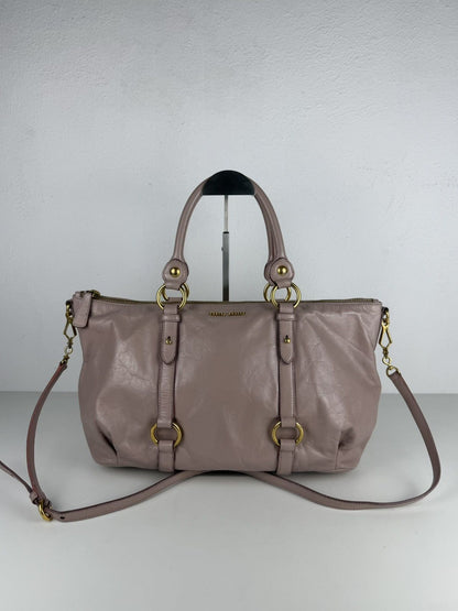 Miu Miu vitello top zip tote bag