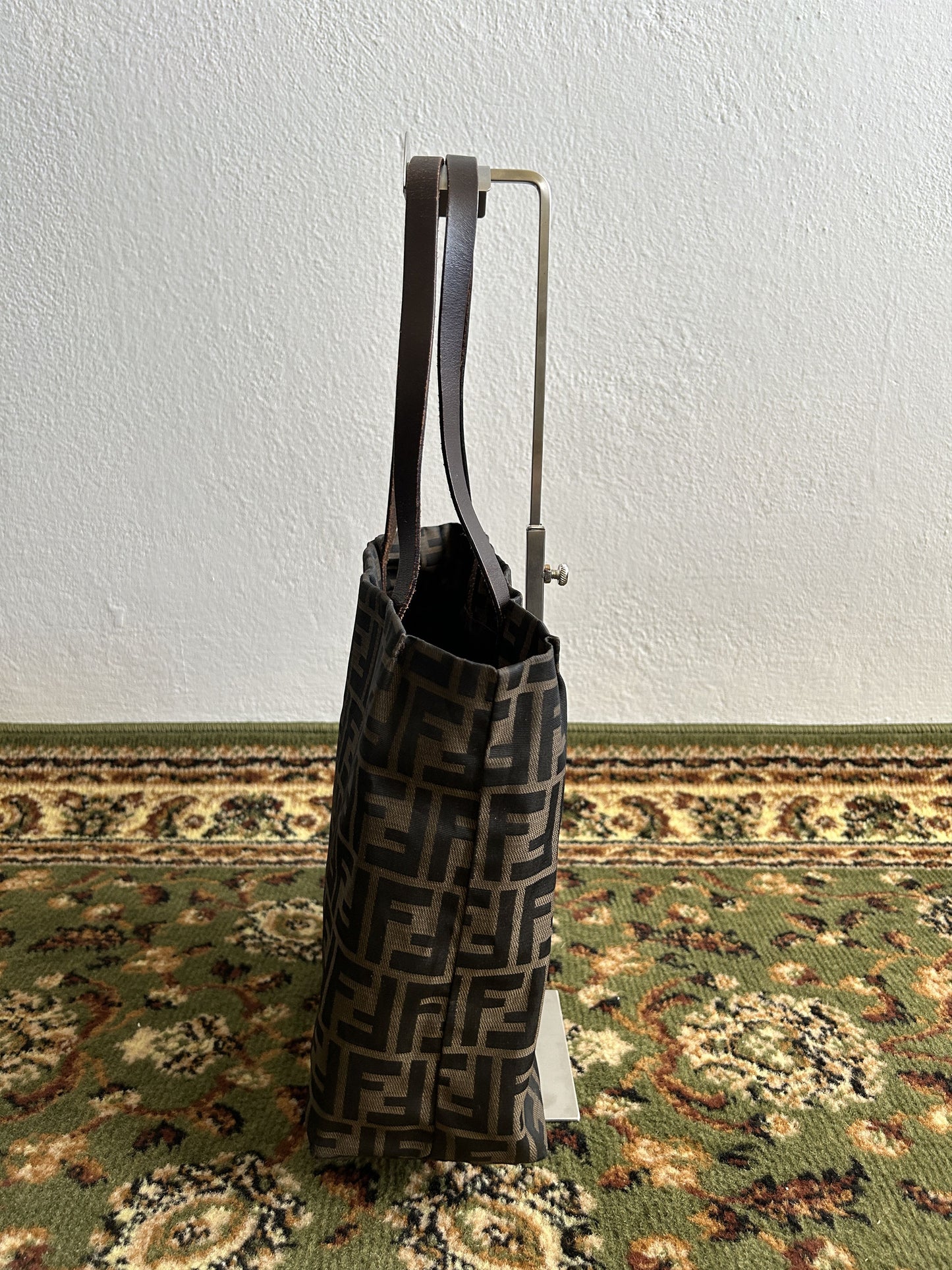 Vintage y2k fendi ff zucca monogram tote bag