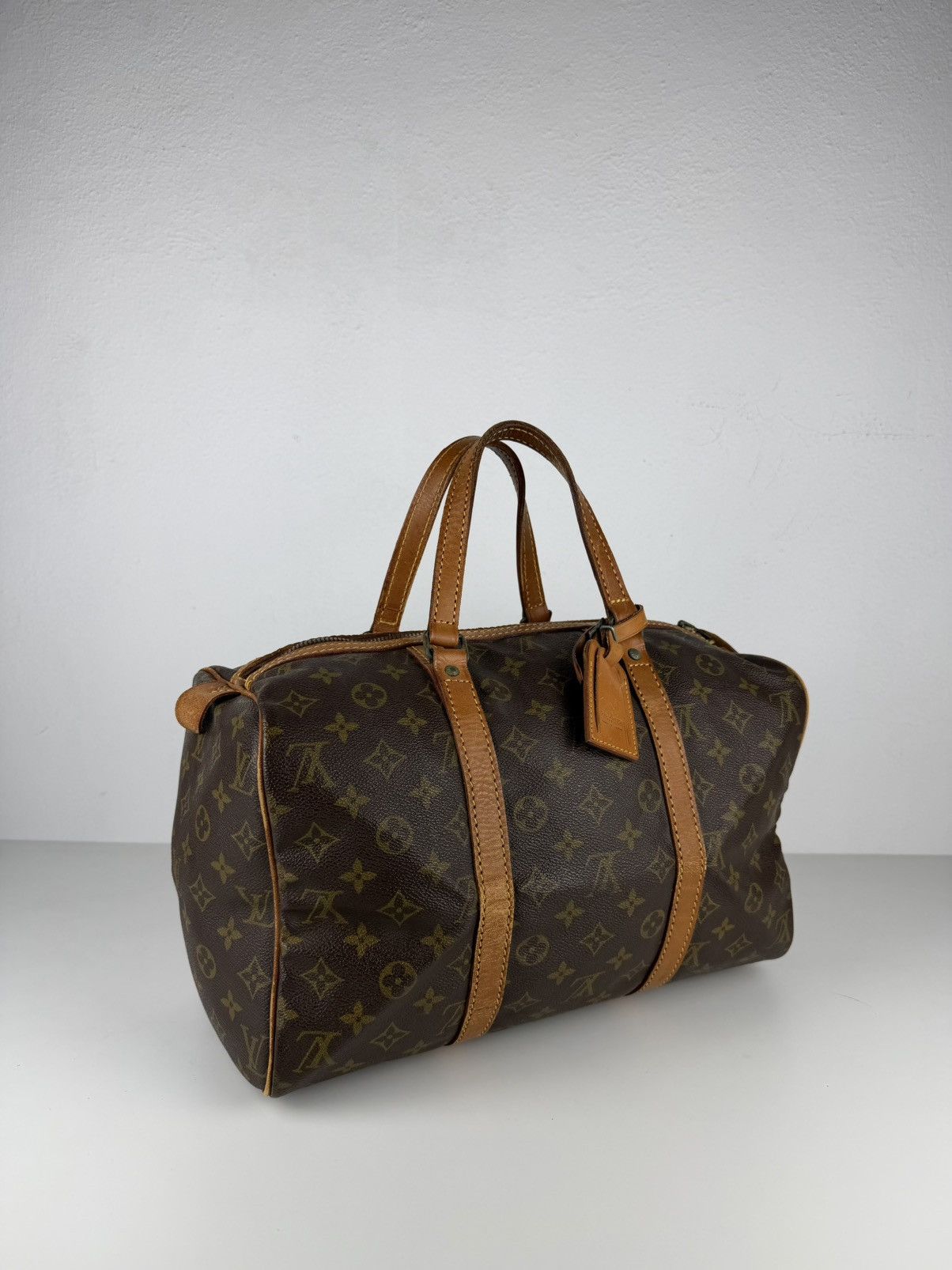 Vintage 80s Louis Vuitton monogram sac souple 35 boston bag