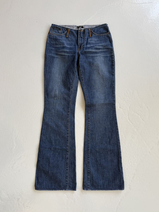 Y2k Dolce & Gabbana cutoff low waist flared denim