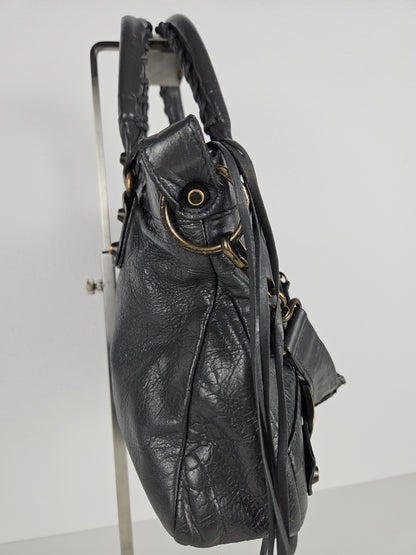 Balenciaga first bag in dark gray