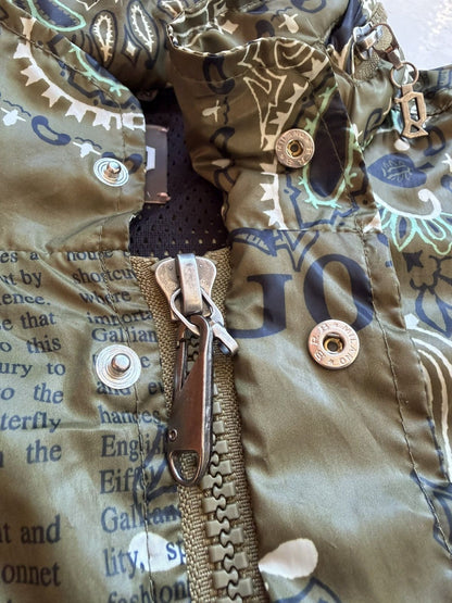 John Galliano newspaper print windbreaker jacket