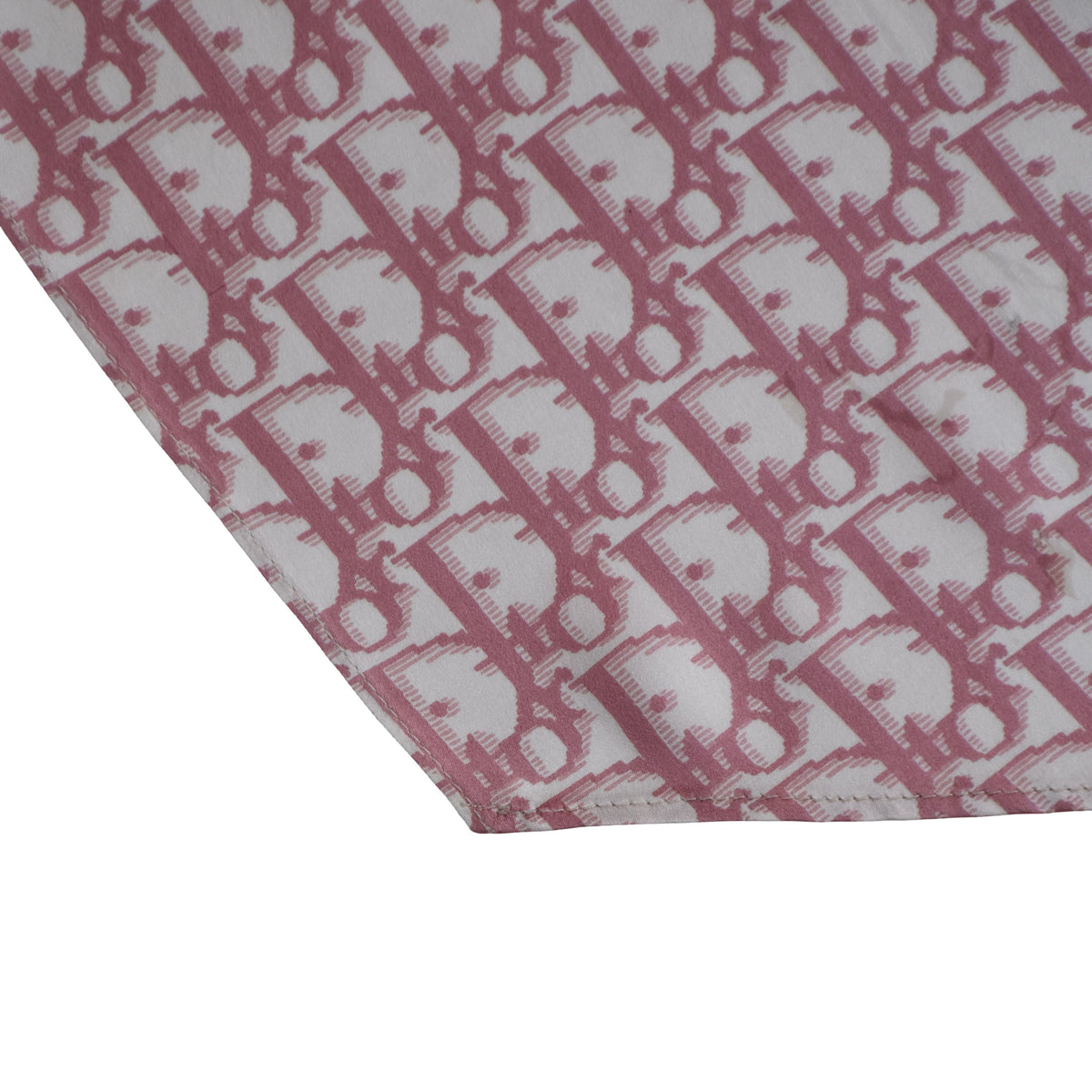 Dior trotter rhinestone embellished silk scarf John Galliano era