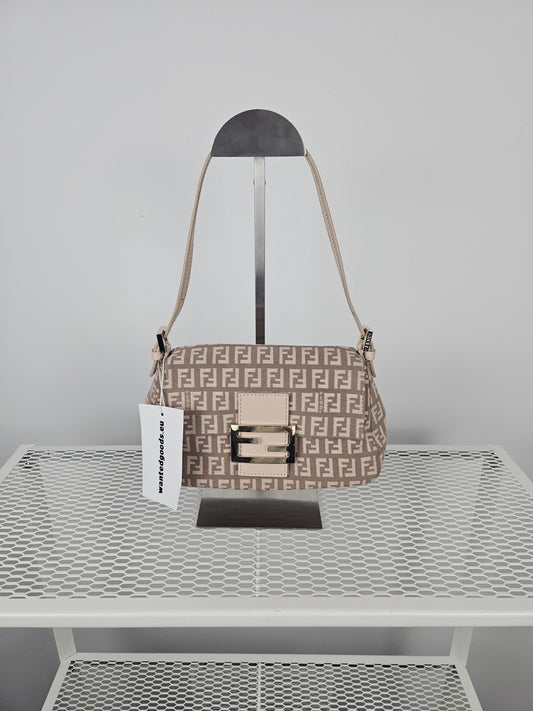 Fendi zucca monogram canvas mini baguette