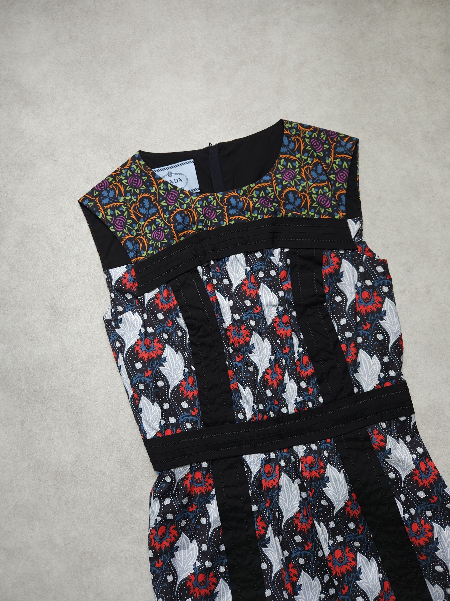 SS2015 Holliday & Brown prada floral sleeveless midi dress