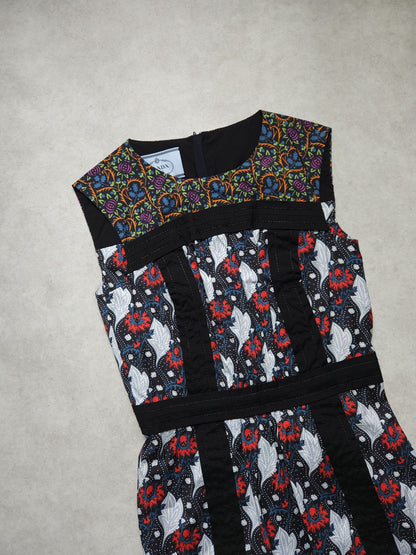 SS2015 Holliday & Brown prada floral sleeveless midi dress