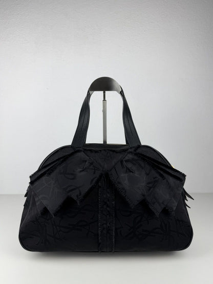 YSL Rive Gauche monogram obi bow bowler bag