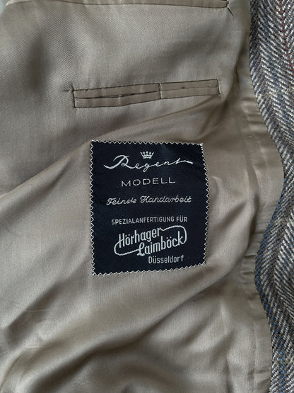 Vintage handmade checkered cashmere blazer