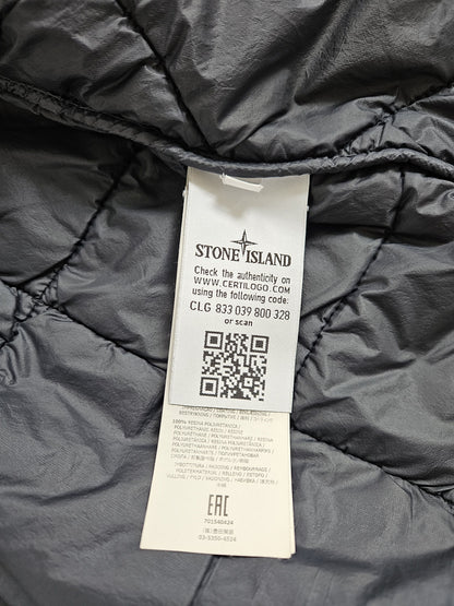 Stone Island garment dyed quilted micro yarn light down jacket
