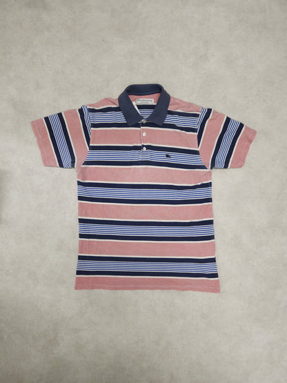 Vintage burberry striped polo shirt