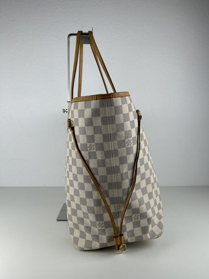 Louis Vuitton damier azur neverfull gm tote bag