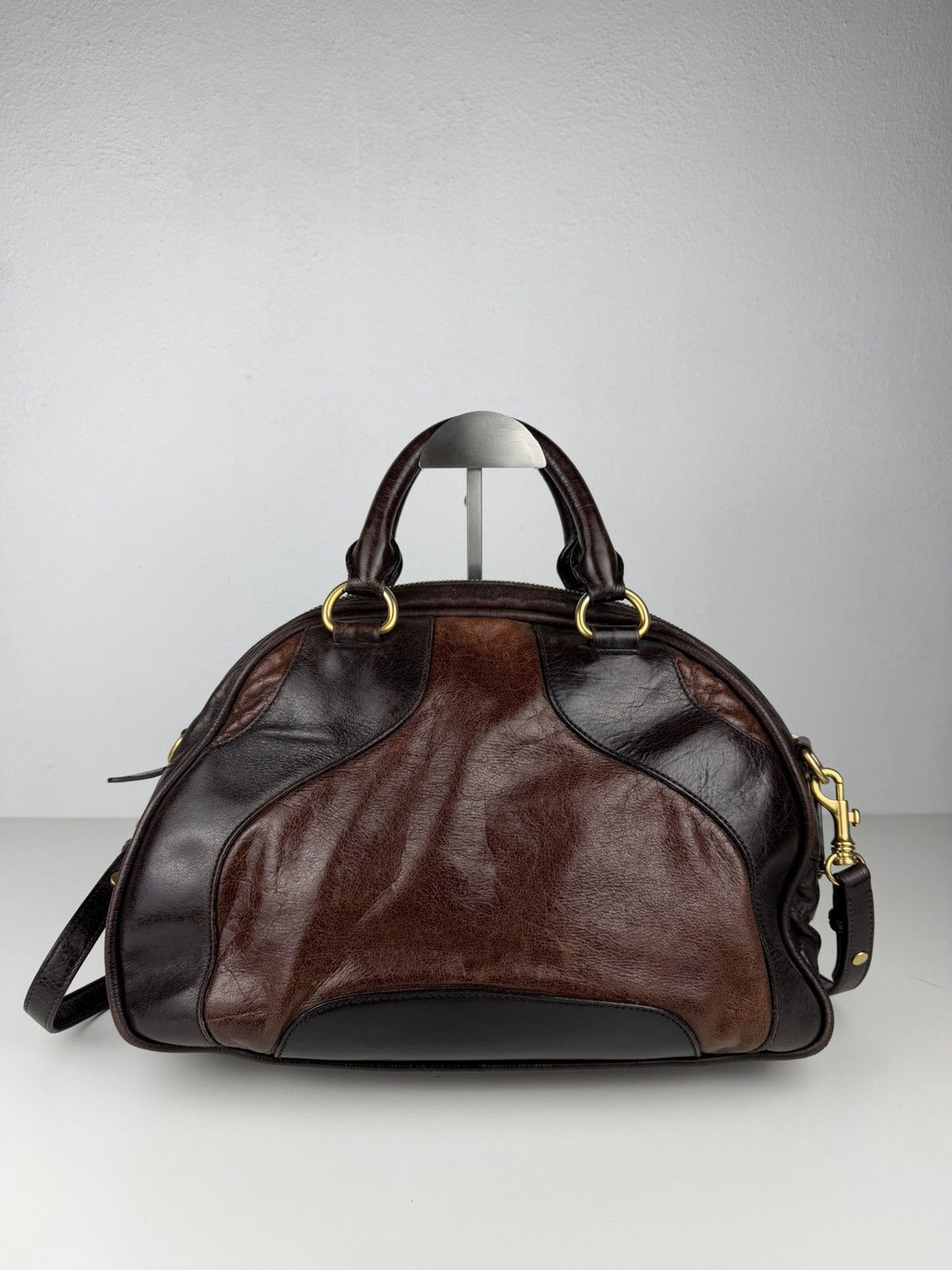 Miu Miu vitello leather bowling bag