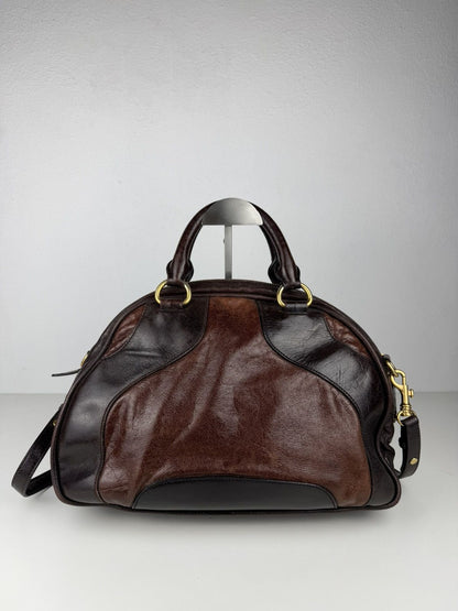 Miu Miu vitello leather bowling bag