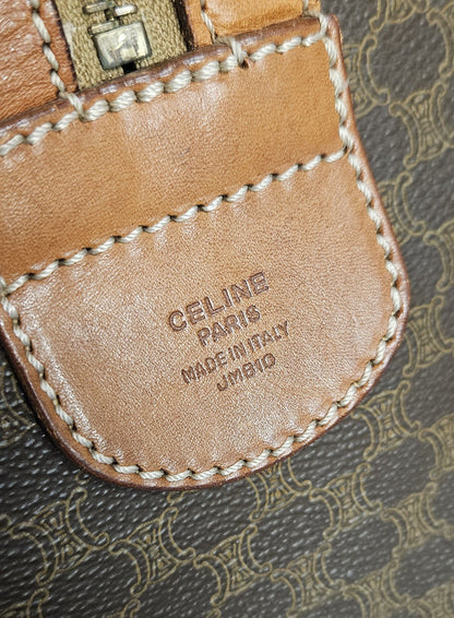 Vintage 90s Celine macadam monogram boston bag