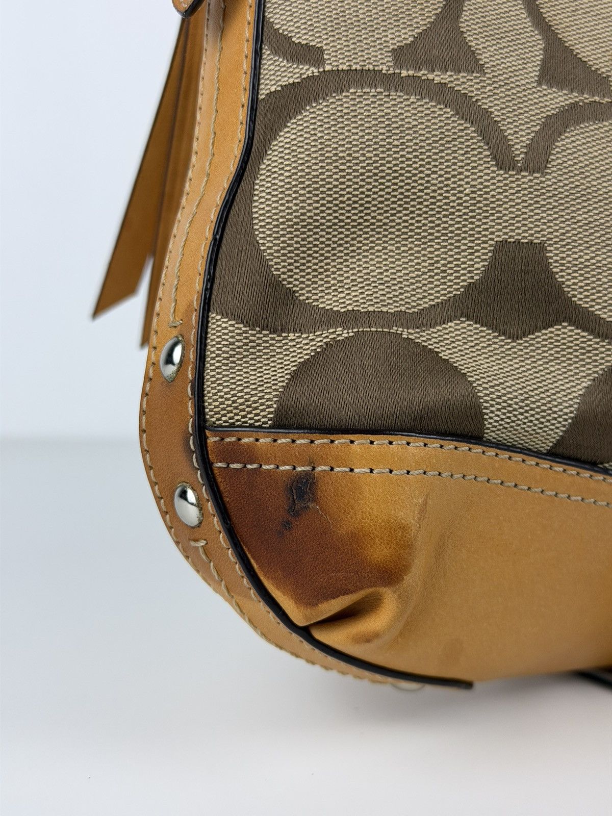 Coach signature small hobo bag