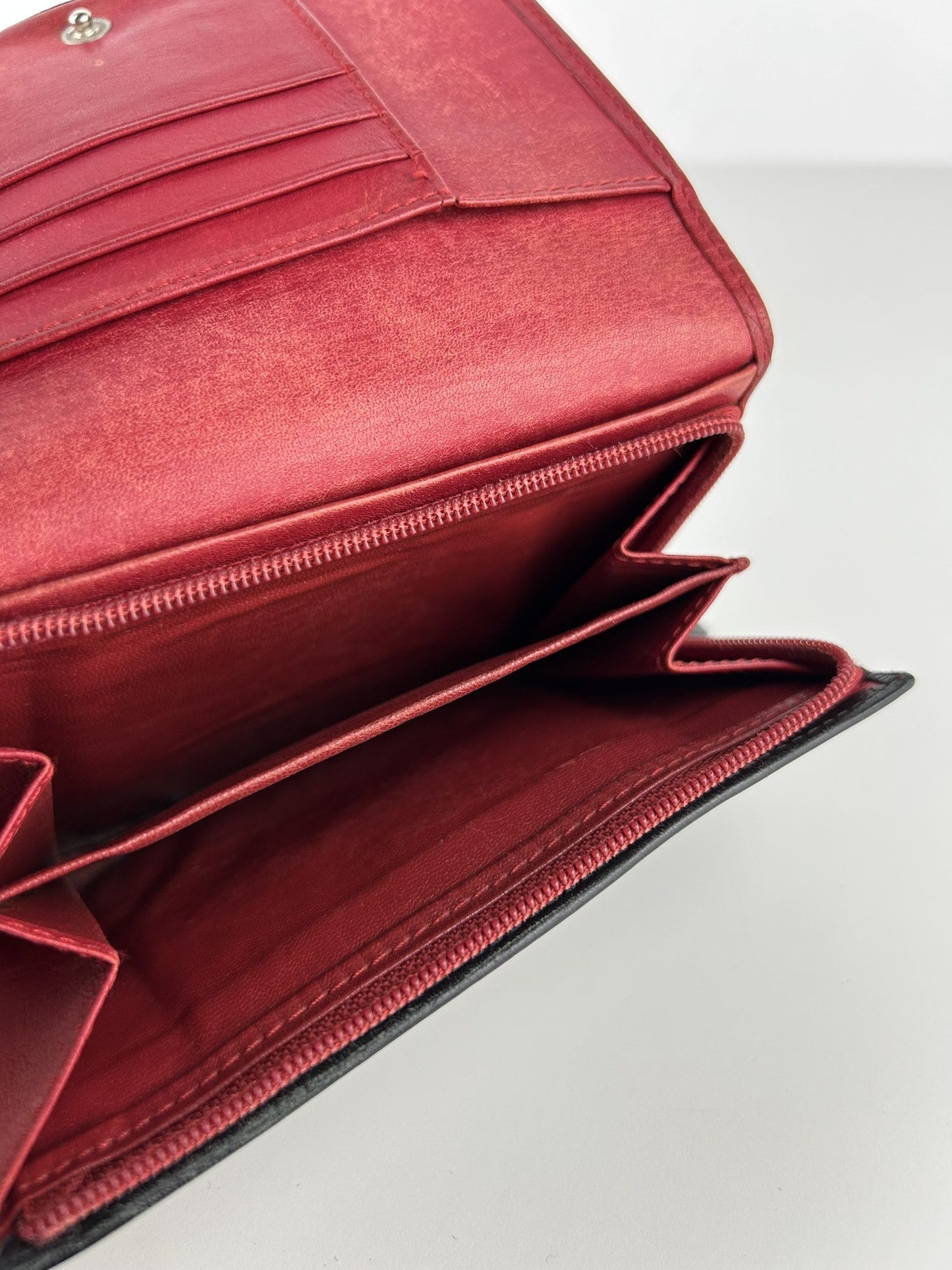Vintage 90s Dior leather bifold wallet