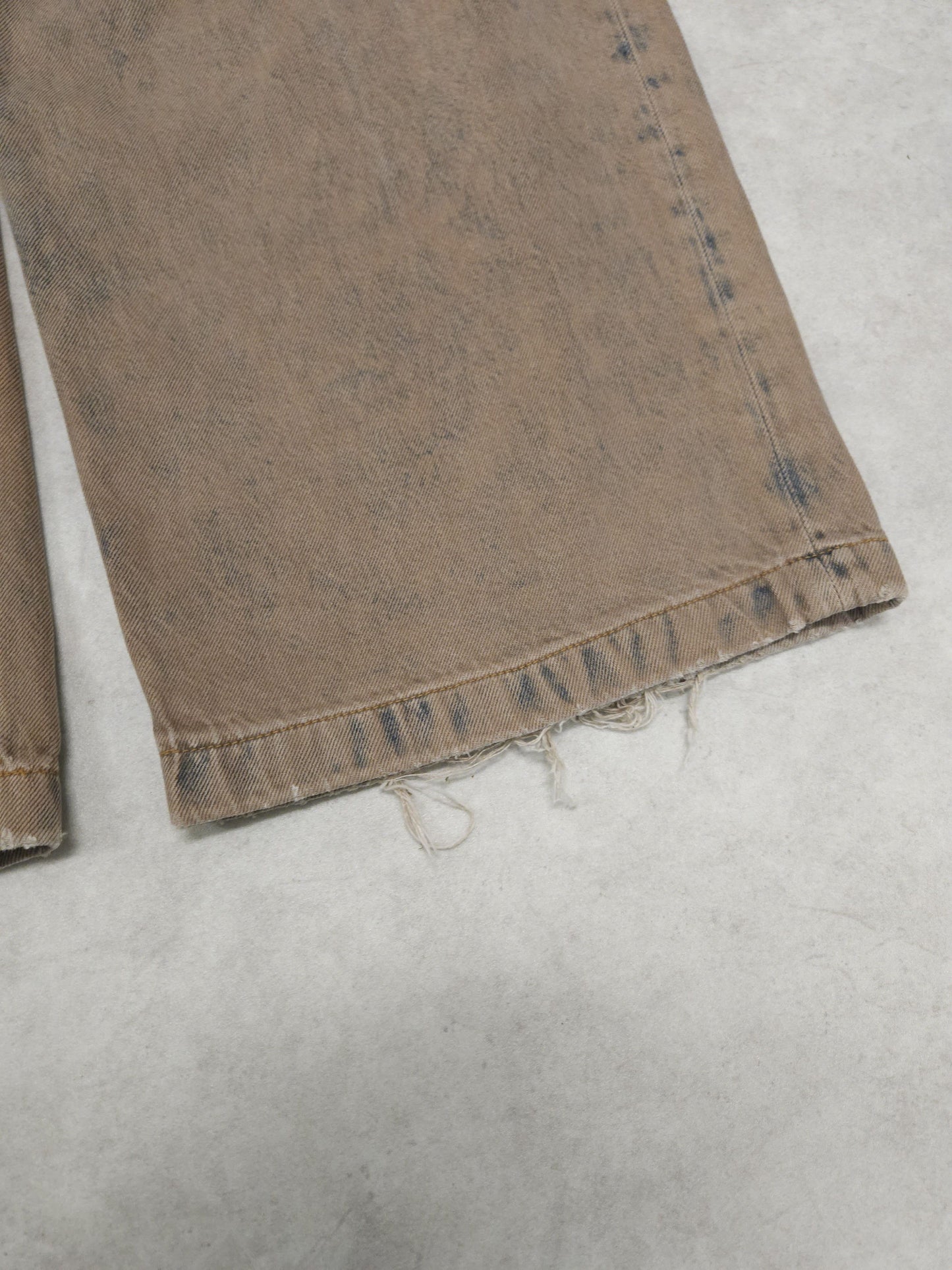 Acne studios 1989 drago road overdyed distressed baggy denim