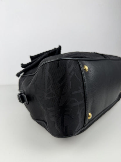 YSL Rive Gauche monogram obi bow bowler bag