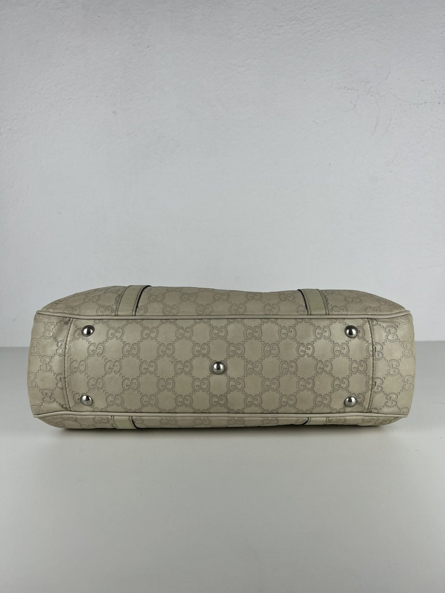 Gucci guccissima twins leather monogram tote bag