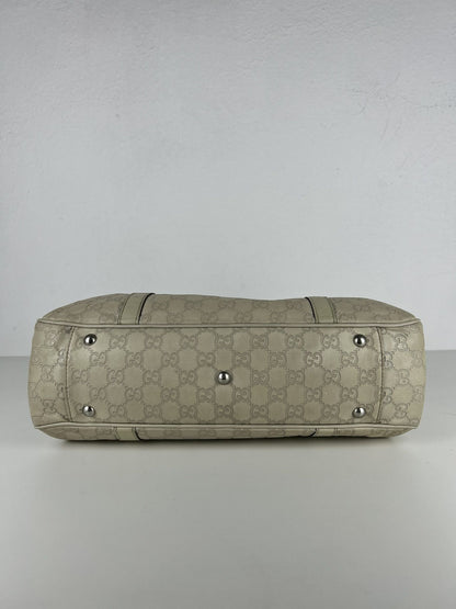 Gucci guccissima twins leather monogram tote bag