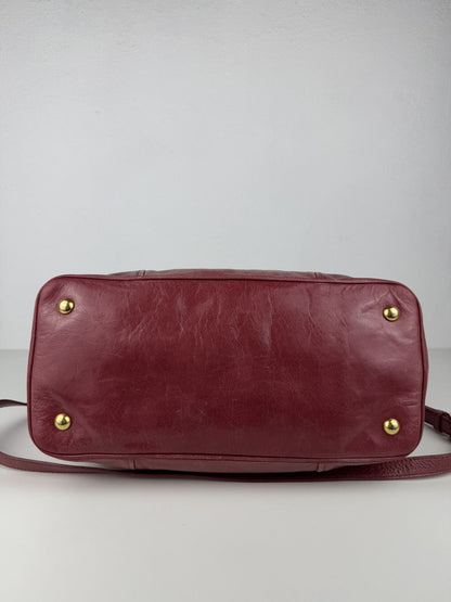 Miu miu vitello lux leather tote bag