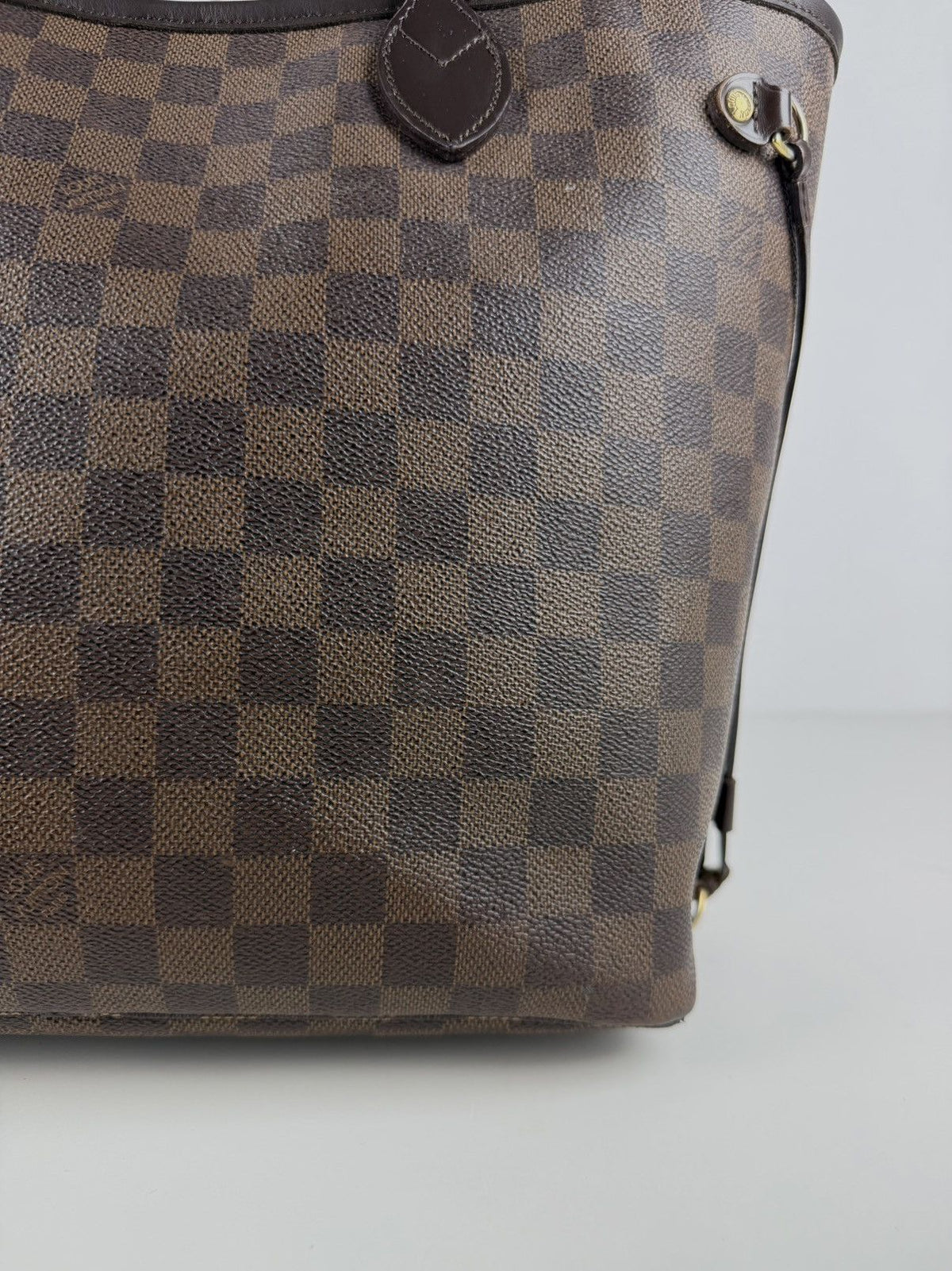 Louis Vuitton damier ebene neverfull mm tote bag