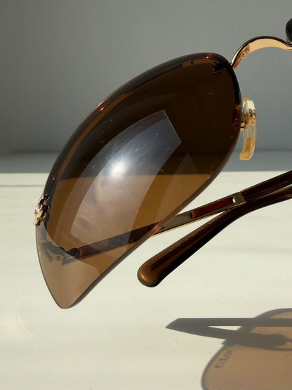 Vintage Chanel 4112 rimless sunglasses