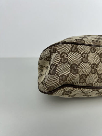 Gucci gg monogram canvas tote bag