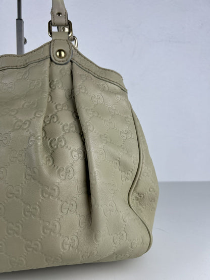 Gucci guccissima sukey medium size leather handbag