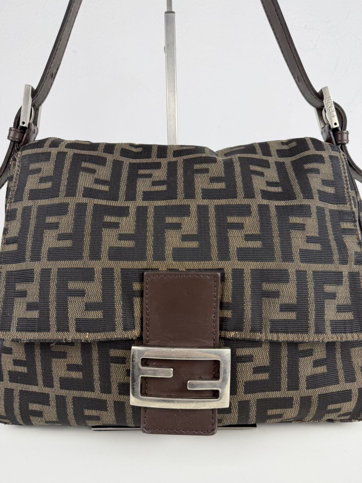 Vintage Fendi zucca monogram mamma baguette