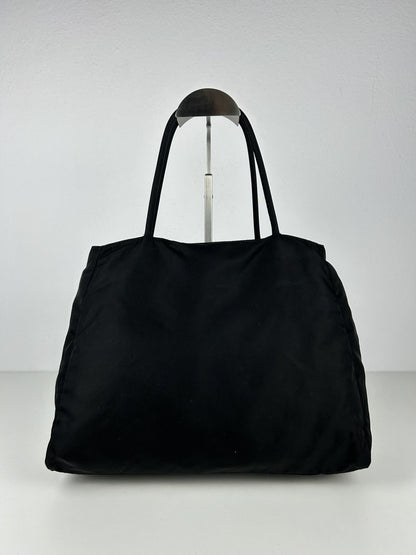 Vintage y2k prada tessuto city nylon triangle logo handbag