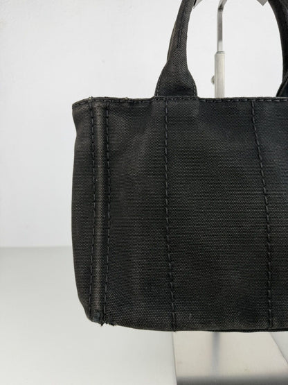 Prada canapa canvas tote small