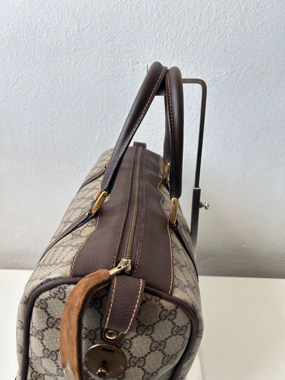 Vintage 70s-80s Gucci monogram Boston duffle bag
