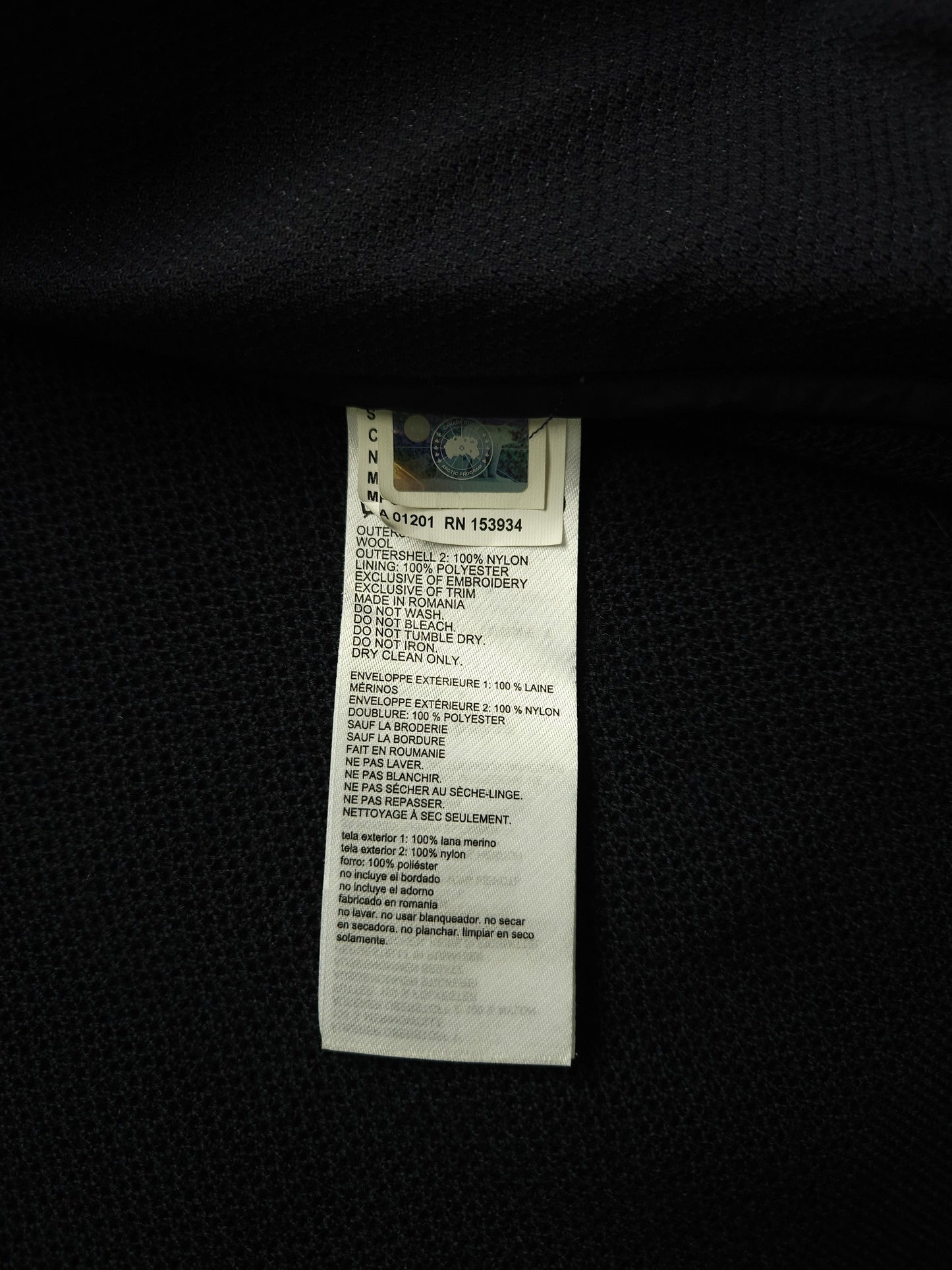 Canada goose windbridge merino wool and nylon light jacket