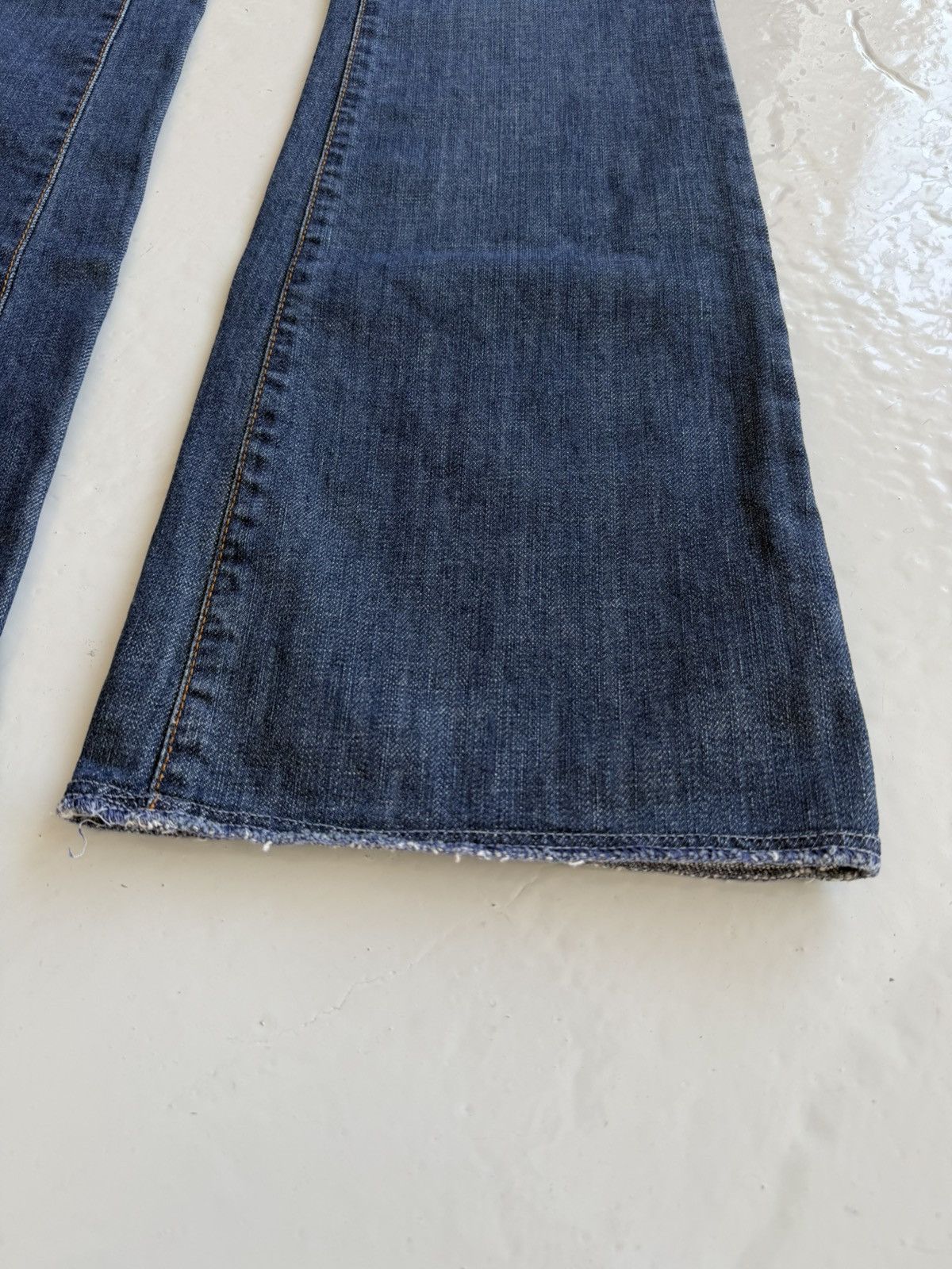 Y2k Dolce & Gabbana cutoff low waist flared denim