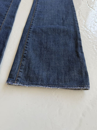 Y2k Dolce & Gabbana cutoff low waist flared denim